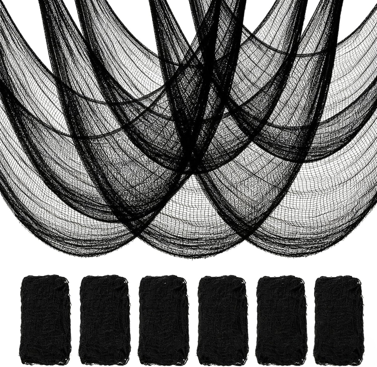 1100 Sqft Black Halloween Spider Web Decor with 60 Fake Spiders 12 Bats