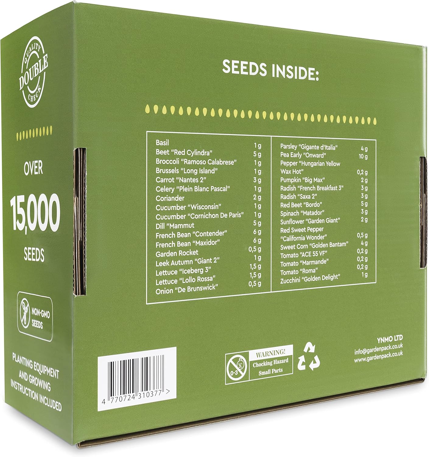 30 Vegetable Seeds Variety Kit - Over 15000 Seeds for Planting Vegetables & Herbs, Premium Garden Seeds Gift Box