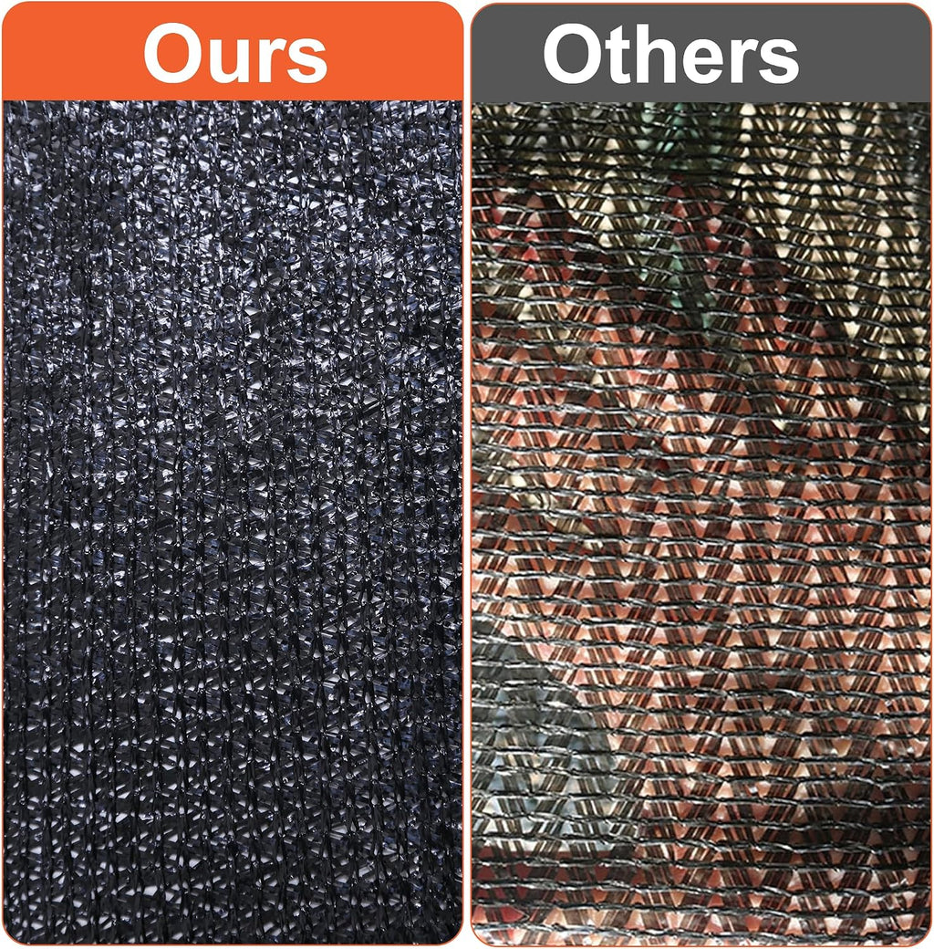 90% Shade Cloth,12×26FT,Tear Resistant Sun Shade Net with Reinforced Grommet,Durable Garden Shade Tarp Cover for
