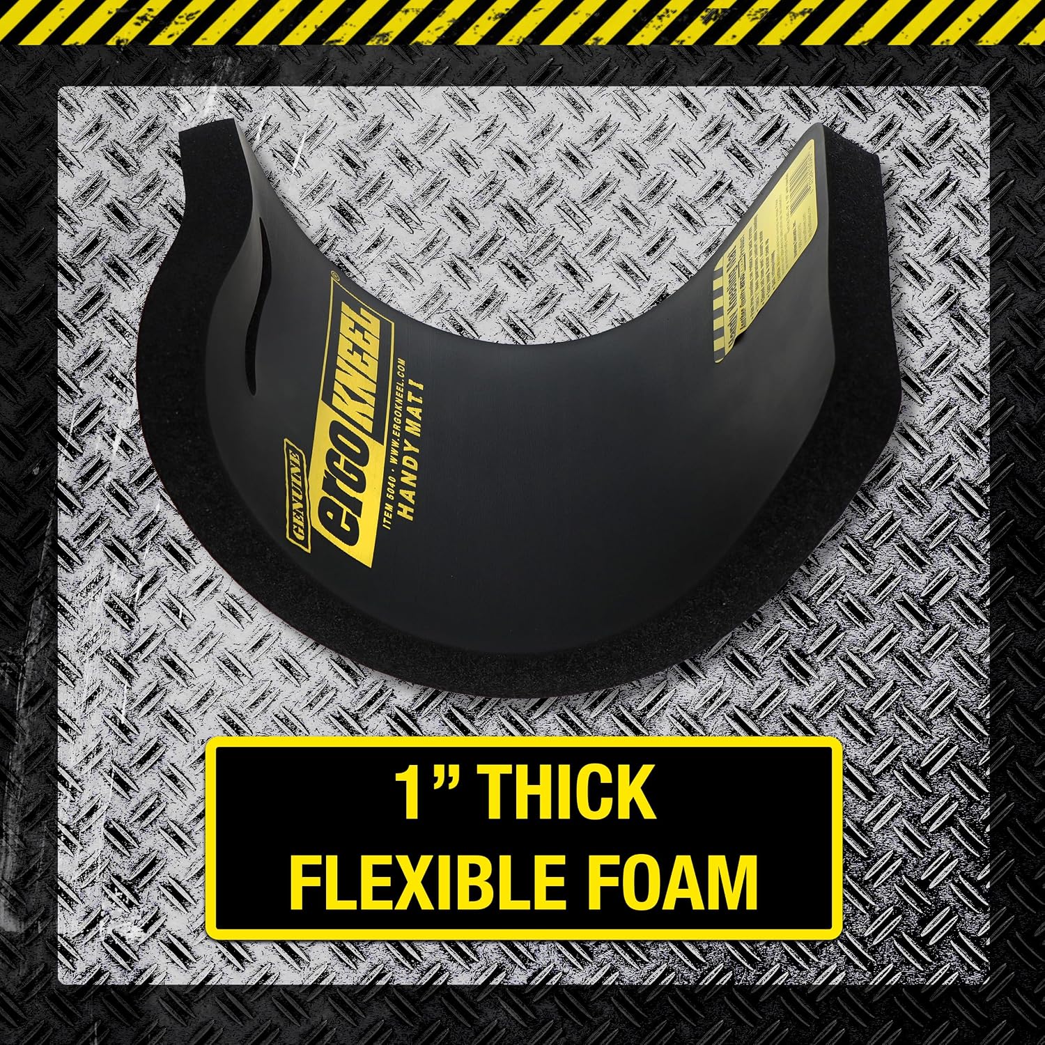Foam Kneeling Mat, 8" x 16", 1" Thick Heavy-Duty Pad | Anti-fatigue foam, Portable kneeling mat, Industrial use, Garden