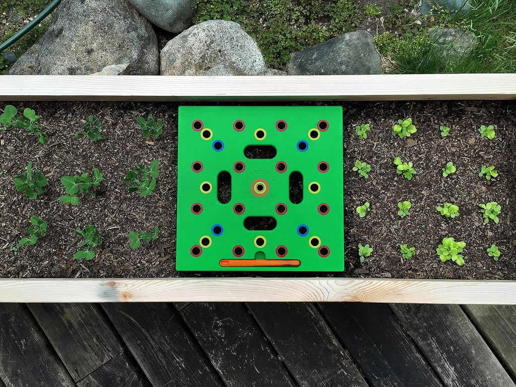 Planting Tool, Seed Planter for Square Foot Gardening Kit | Patented Seedling Spacer Tool | Colour-Coded Spacing