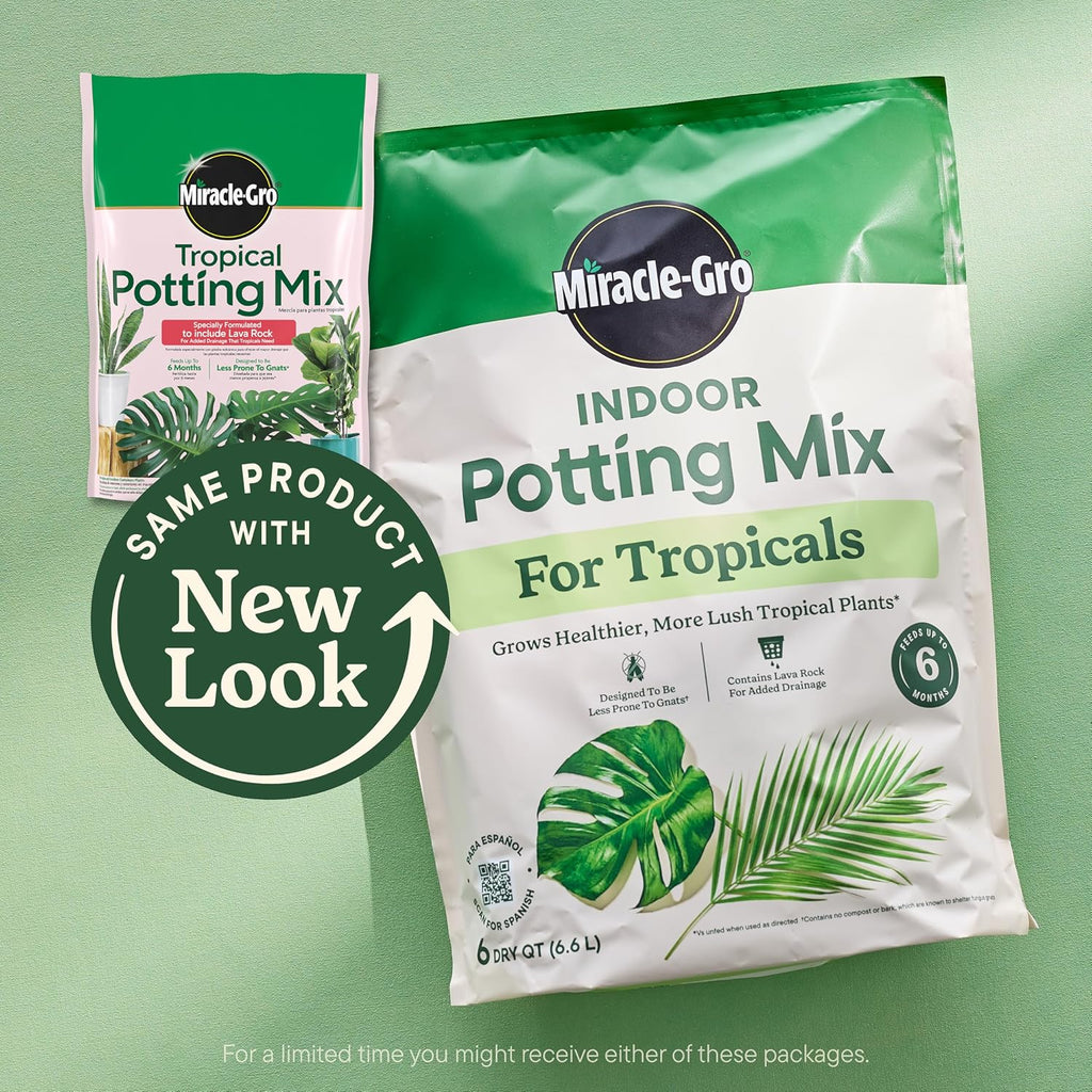 Gro Tropical Potting Mix, 6 qt. (2-Pack) | Growing Media for Tropical Plants Living in Indoor and Outdoor Containers