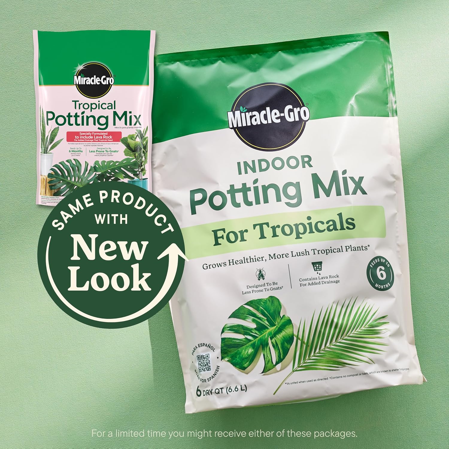 Gro Tropical Potting Mix, 6 qt. (2-Pack) | Growing Media for Tropical Plants Living in Indoor and Outdoor Containers