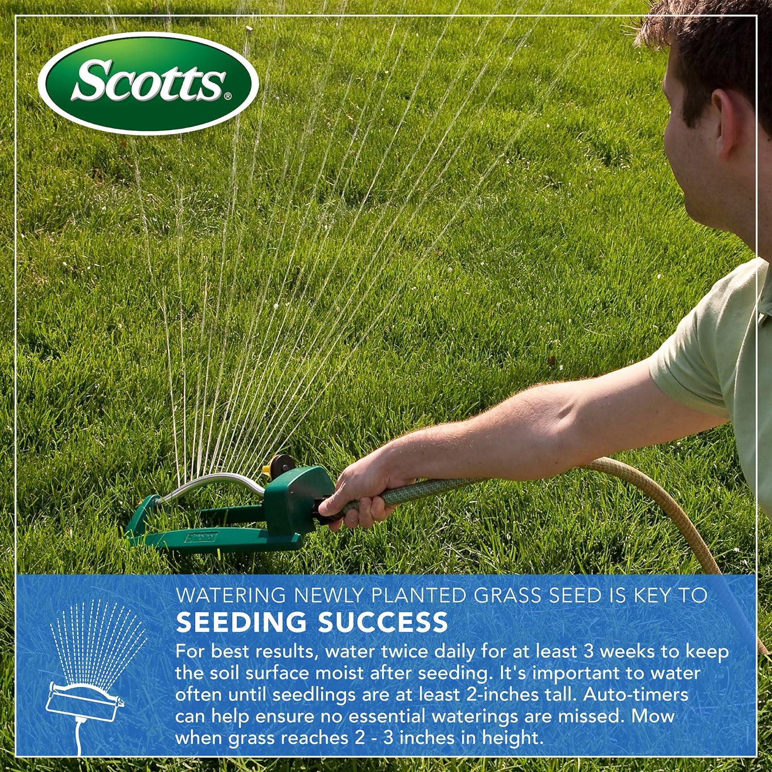 Scotts EZ Seed Patch & Repair Sun and Shade, 20 lbs. | Combination Mulch, Sun and Shade Grass Seed & Fertilizer for
