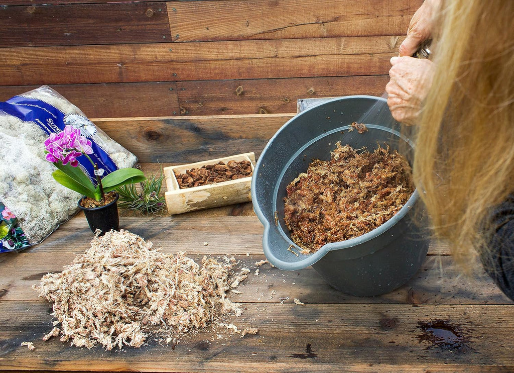 SuperMoss (22330) Orchid Sphagnum Moss Dried, Natural, 2.1lbs Small Bale