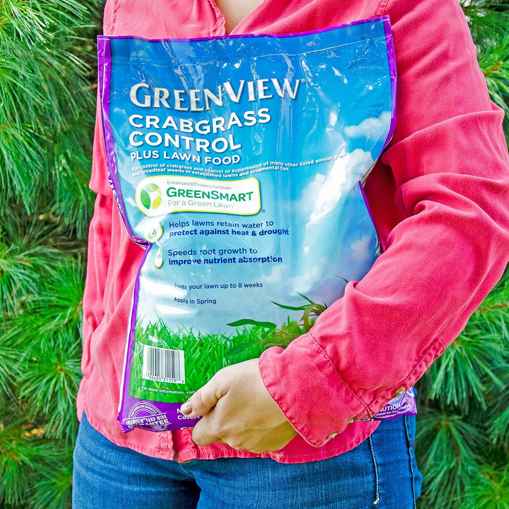 GreenView Crabgrass Control Plus Lawn Food 13.5 lb. Covers 5,000 sq. ft. | 26-0-4 NPK formula - Prevents crabgrass all