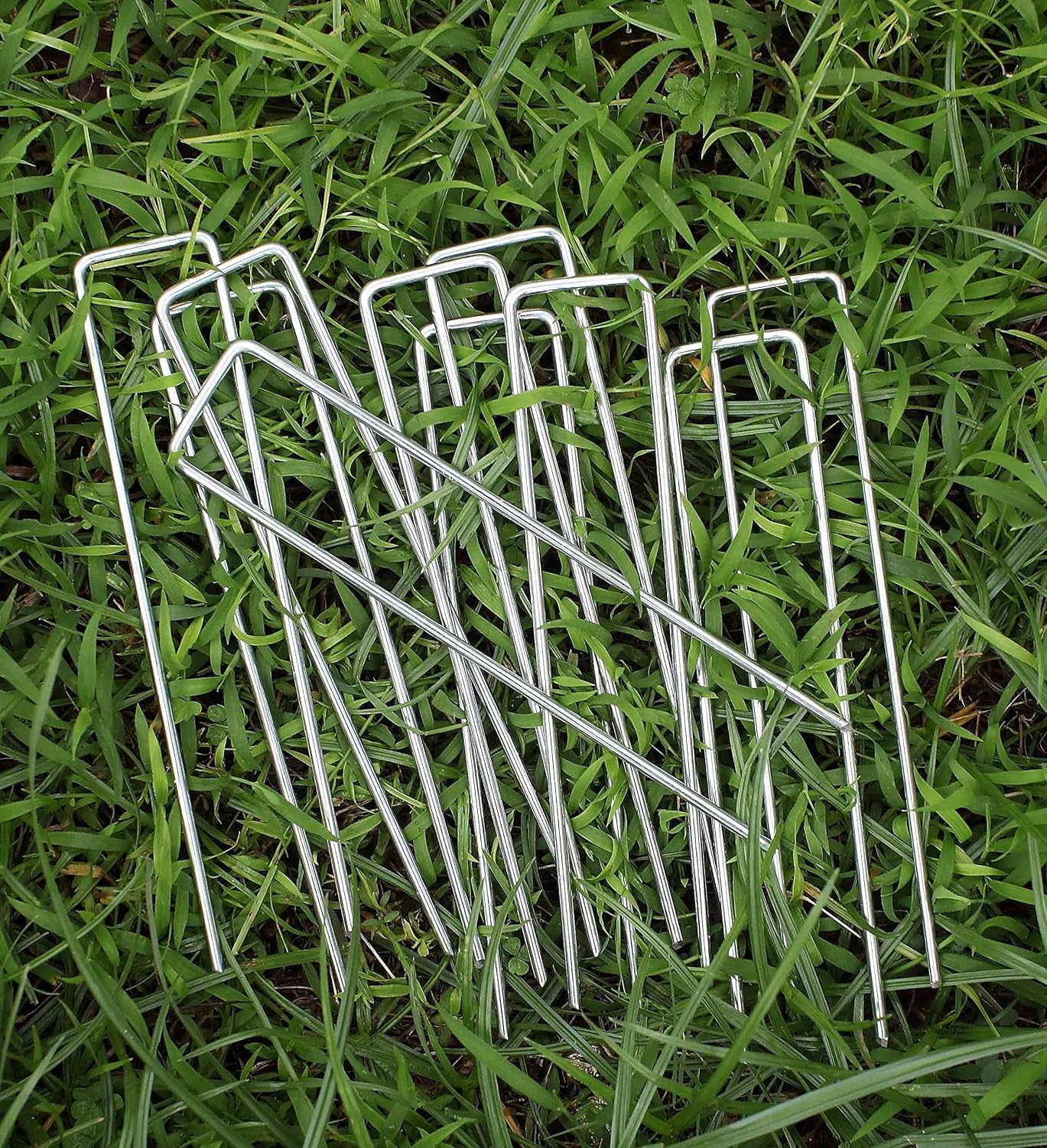 6 Inches Landscape Staples Galvanized Steel Garden Stakes Securing Pegs for Securing Weed Fabric Landscape Fabric