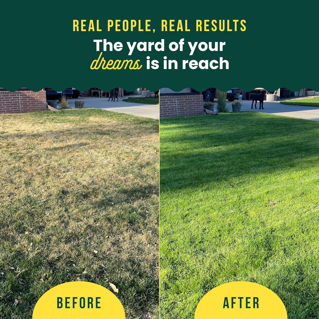 Sunday Green Machine Liquid Lawn Fertilizer, 2 Pack, Covers 10,000 Sq Ft | Nitrogen, Seaweed, Iron & Potassium in a