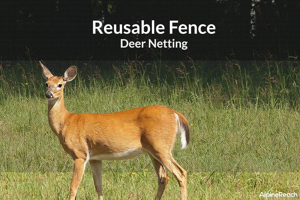 AlpineReach Garden Netting 7.5 x 65 ft Heavy Duty Bird Net, Deer, Plant Protection Extra Strong Woven Mesh, Reusable
