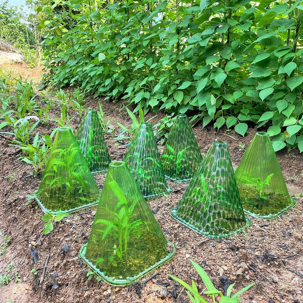 Fshow 40 Pack Garden Cloches for Plants, Reusable Bell Plant Cover, Plant Covers Protectors from Animals