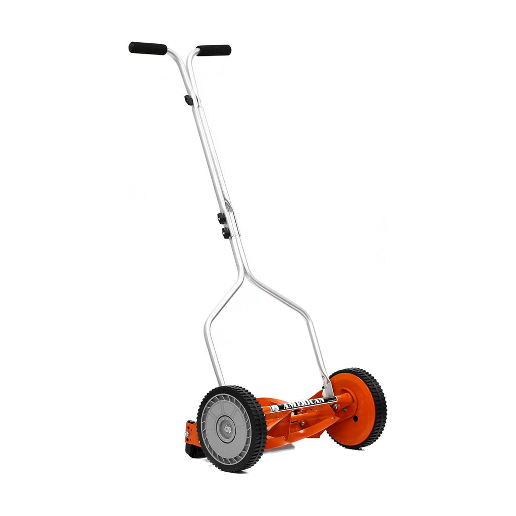 American Lawn Mower 1204-14 14-Inch 4-Blade Push Reel Lawn Mower, Red