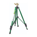 Orbit 1/2 Inch Brass Impact Sprinkler - Adjustable Metal Tripod - Long Range Lawn Watering System - 360 Degree Rotating