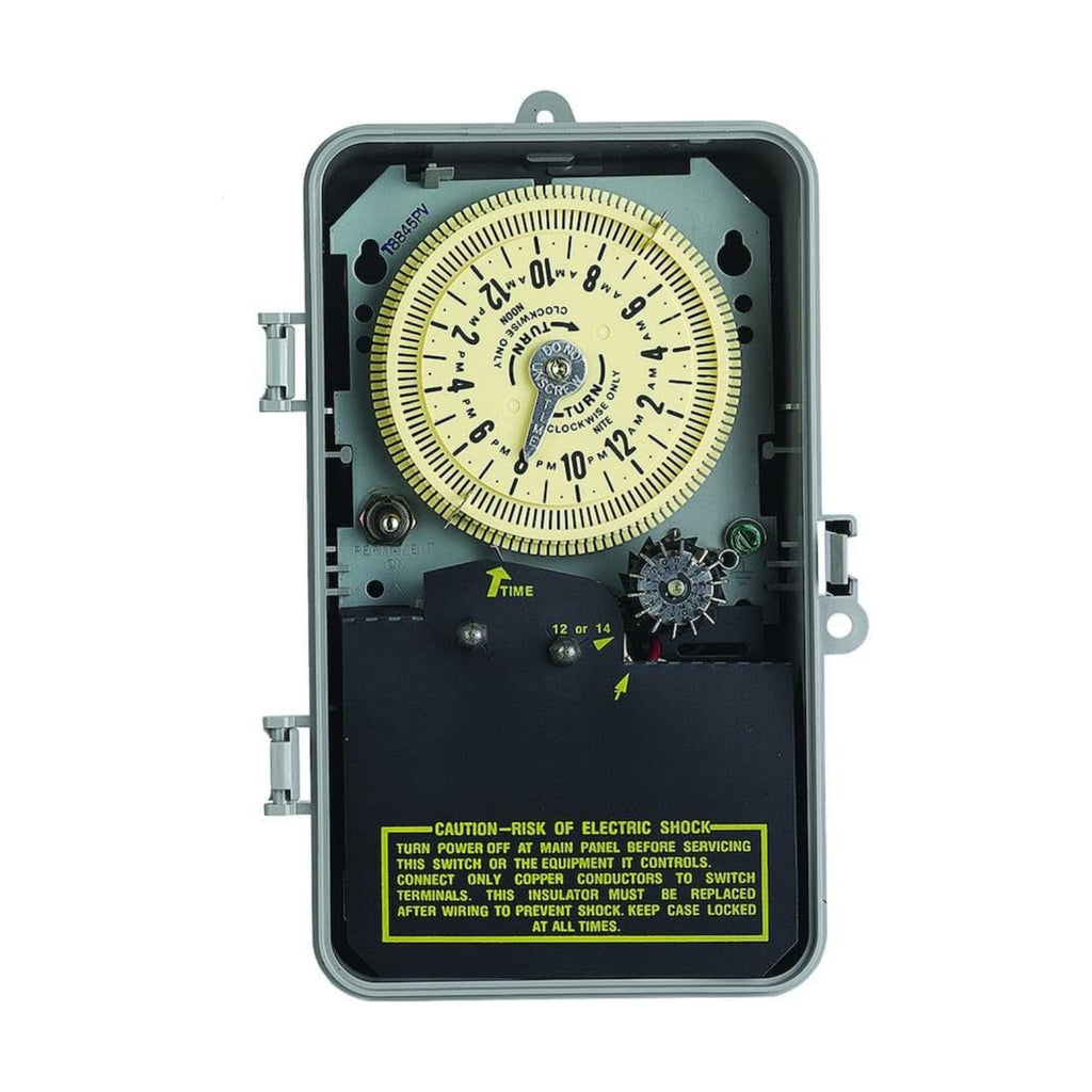 Intermatic T8845PV Mechanical Irrigation Timer, SPST 125V | Flexible Watering Cycles with Rain-Sensor Compatibility
