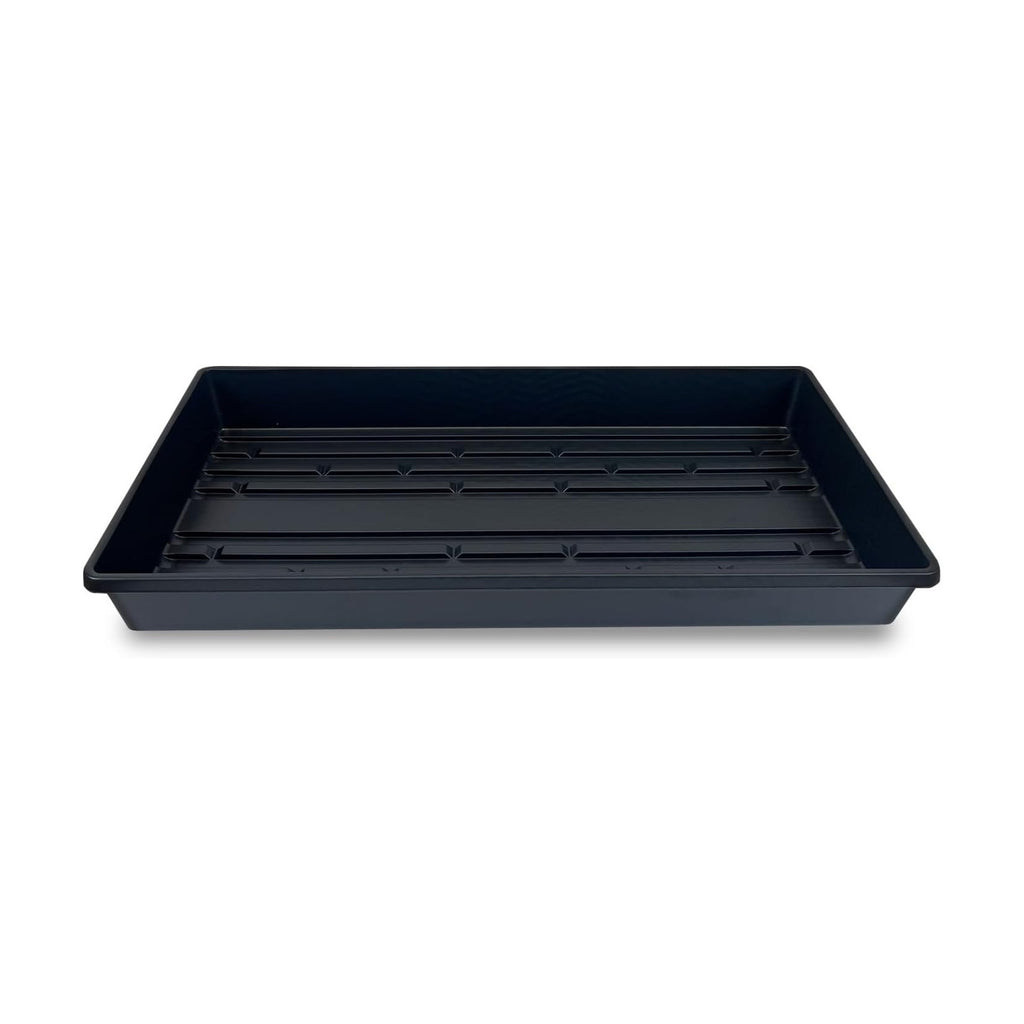 5 Pack of Durable Black Plastic Growing Trays (Without Drain Holes) 21" X 11" X 2" - Flowers, Seedlings, Plants