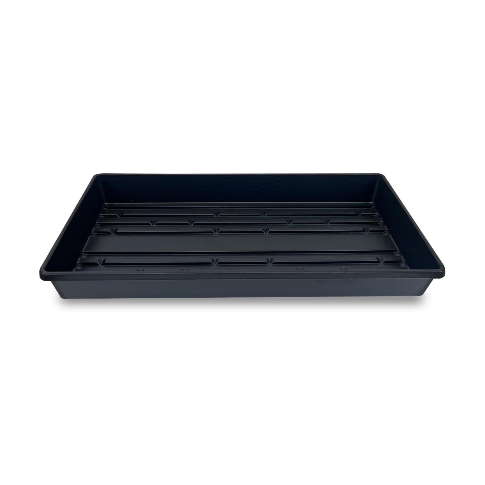5 Pack of Durable Black Plastic Growing Trays (Without Drain Holes) 21" X 11" X 2" - Flowers, Seedlings, Plants