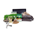 Handy Pantry Organic Wheatgrass Growing Kit w/Hurricane Stainless Steel | Wheat Grass Juicer- Everything to Grow &