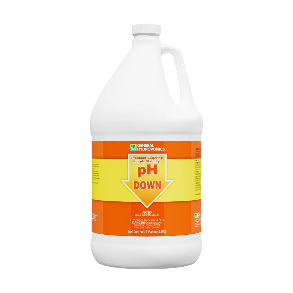 General Hydroponics pH Down Liquid Premium Buffering For pH Stability, 1-Gallon