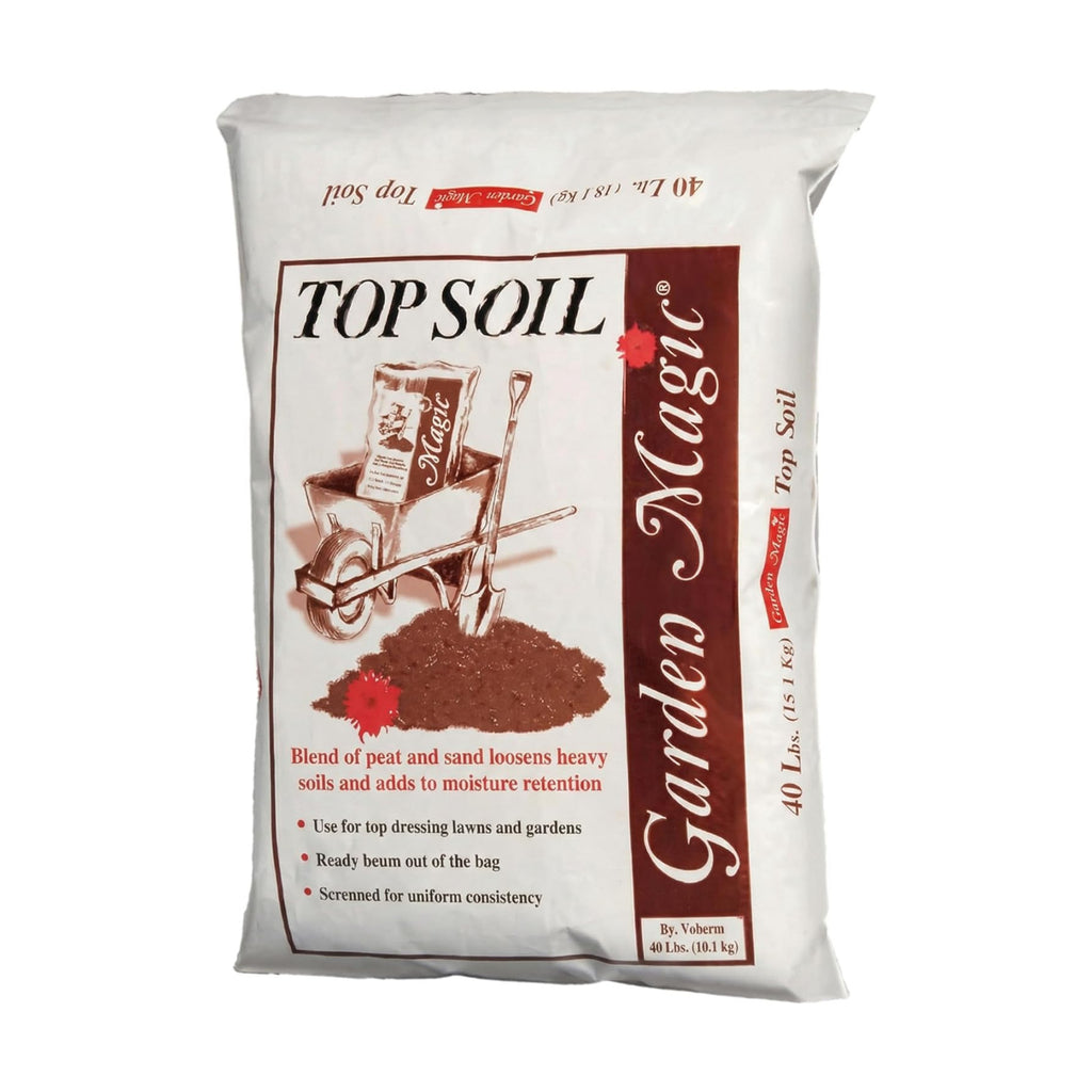 Michigan Peat Garden Magic Organic Potting Topsoil Mix, 40 lb, White | Moisture Retaining Organic Blend for Indoor and