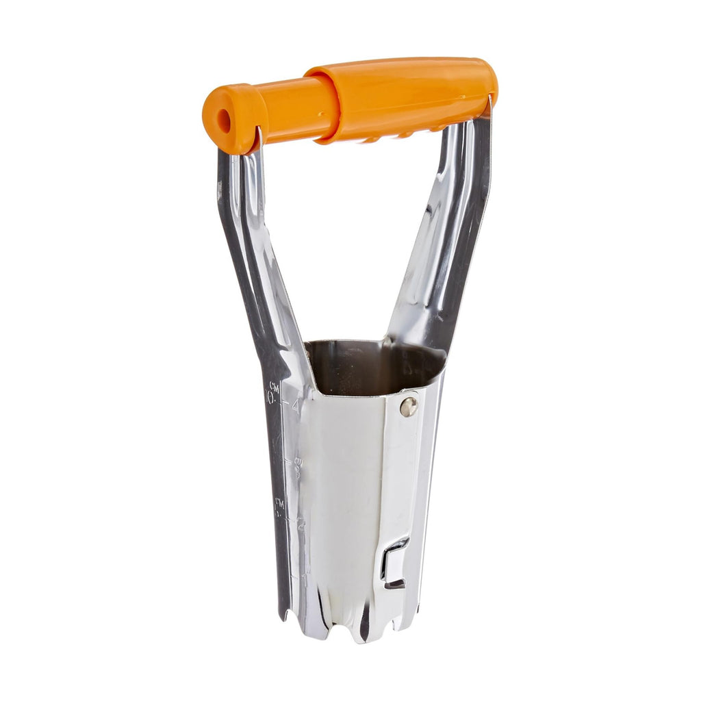 Fiskars Bulb Planter, Spring-Loaded Handle for Easy Bulb Planting, Depth Gradation Marks for Accurate Planting in Tough