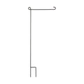 Evergreen Flag Black Iron Cemetery Garden Flag Stand - 15”W x 28”H