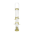 Aspects Small Seed Tube Feeder in Blue Size: Large, Finish: Antique Brass