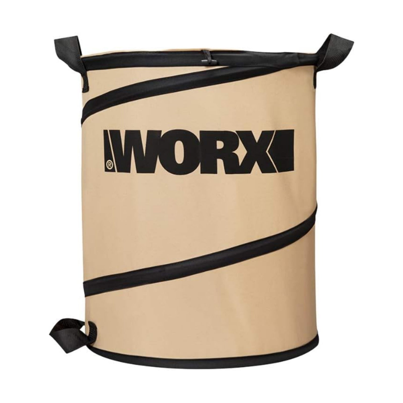 WORX 26 Gallon Collapsible Yard Leaf Collection Bin, WA0030 | Foldable, Durable Fabric Bin