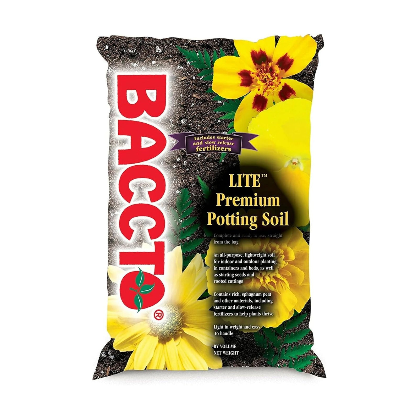 Michigan Peat 1420 Baccto Lite Premium Potting Soil for Indoor Outdoor Gardening, Seed Starting, Propagation, and More