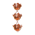 Monarch Rain Chains Pure Copper Lotus Cup Rain Chains for Gutters – 8.5 ft Decorative Rainchain Outdoor Durable Heavy