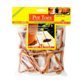 Bosmere Pot Toes, Plant Pot Risers for Indoor and Outdoor, Prevent Stains and Rotting on Wood, Cement, and Tile - Terra Cotta (Pack of 12)