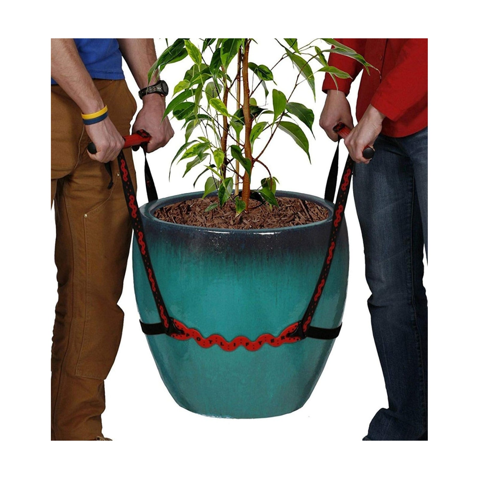 PotLifter - Potted Plant Mover and Essential Lifting Tool For Garden Flower Pots, Planters, Trees, Rocks - Lifts Up to