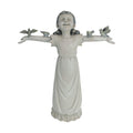 Design Toscano Basking in Glory Little Girl with Birds Outdoor Garden Statue, Medium, 16 inches tall, Cast Stone Resin