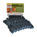 32 Pack Standard 1" Wide x 1/2" Tall Value Pack | Invisible Pot Feet & Plant Risers | Drainage & Airflow for Planters