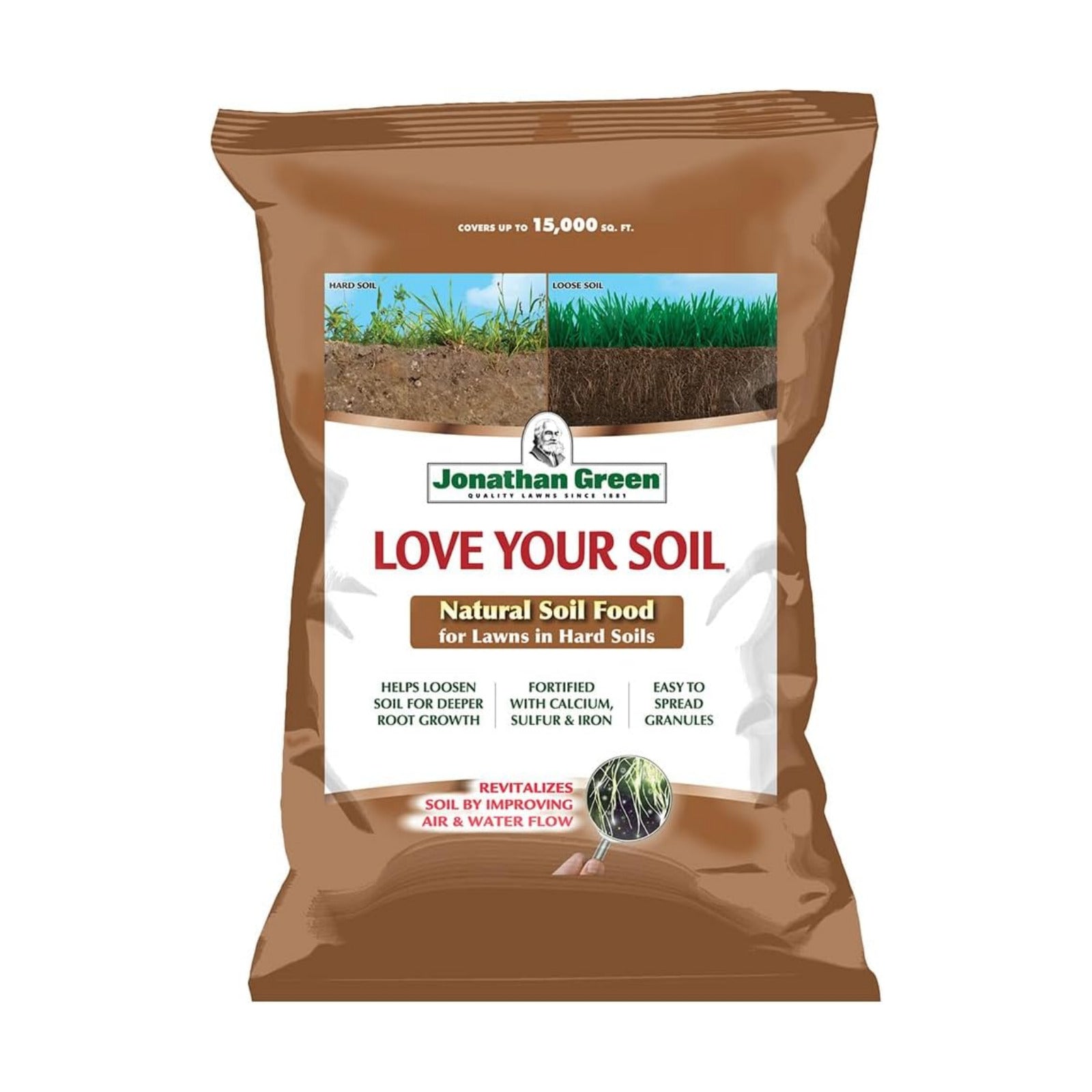Jonathan Green (12191) Love Your Soil, Soil Food for Lawns in Hard Soils - Soil Amendment for Grass & Vegetable Gardens