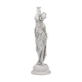 Design Toscano Dione the Divine Greek Water Woman Indoor/Outdoor Garden Statue, Medium, 22 inches tall, Cast Stone