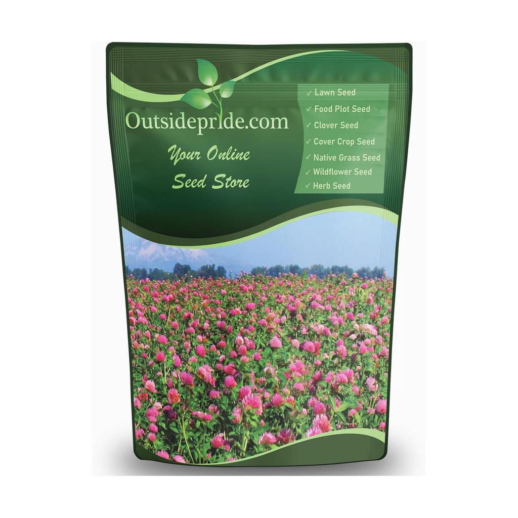 Outsidepride Perennial Red Clover Seeds - 5 lbs. Self-Seeding, Nitrocoated, Inoculated for Lawn, Yard, Forage, Pasture