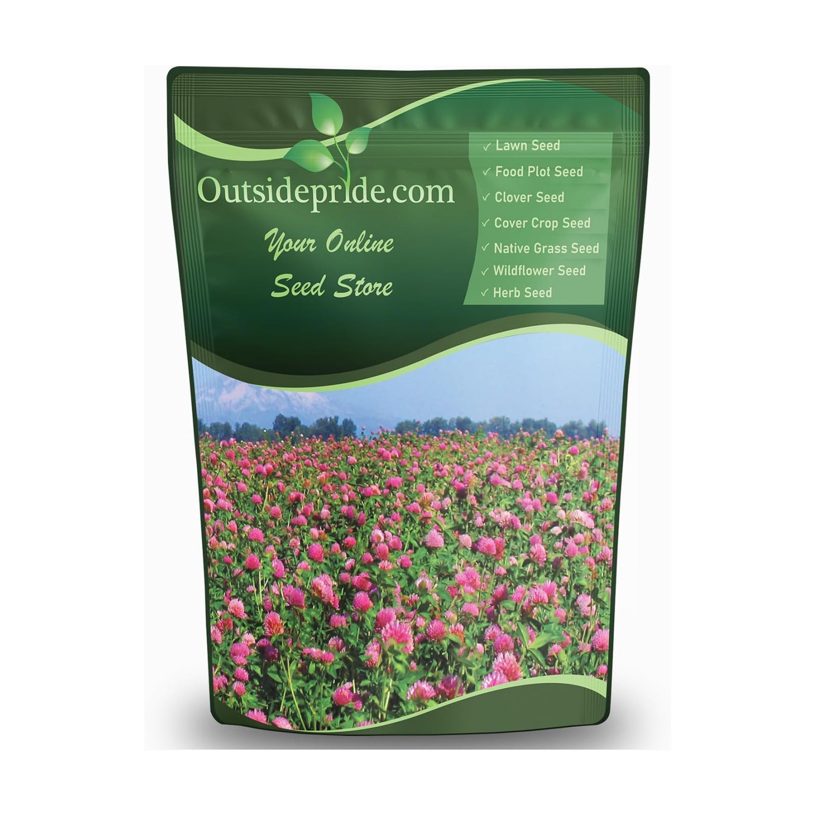 Outsidepride Perennial Red Clover Seeds - 5 lbs. Self-Seeding, Nitrocoated, Inoculated for Lawn, Yard, Forage, Pasture