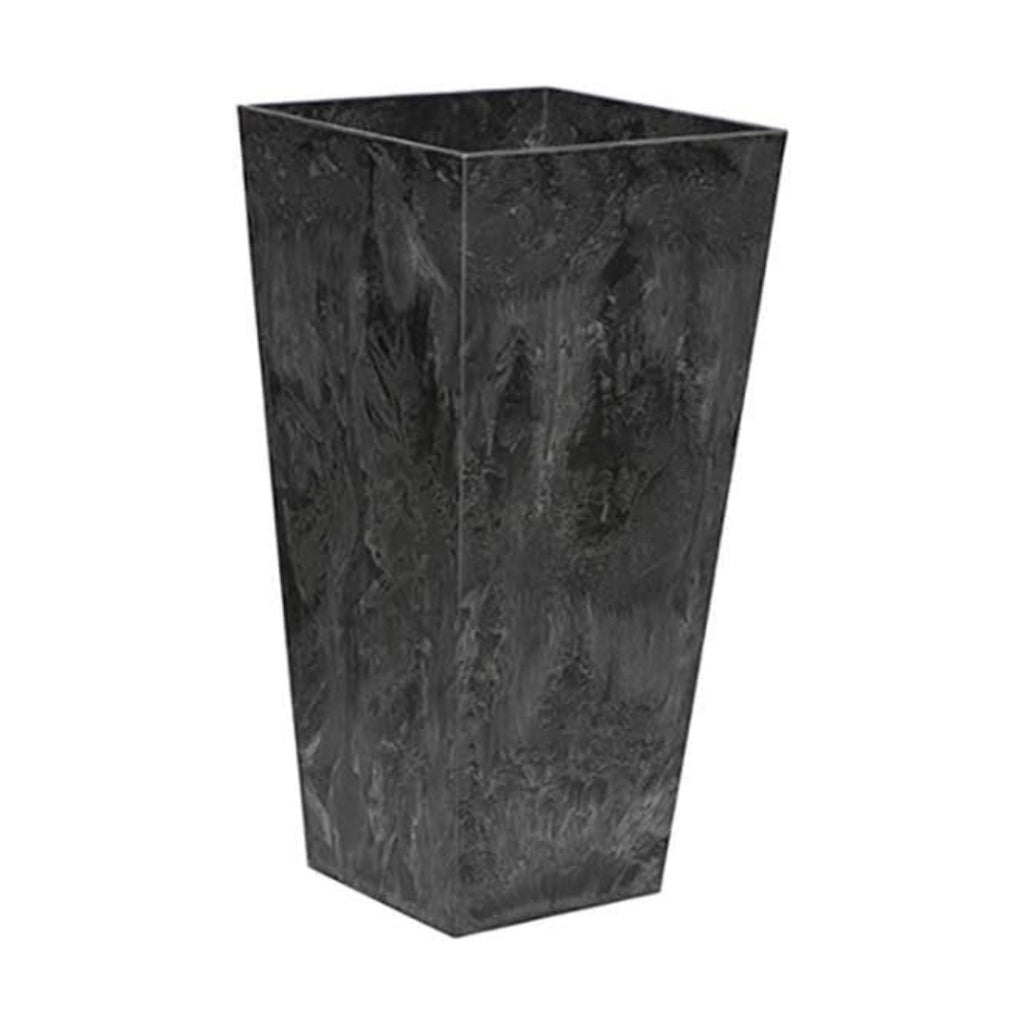 Root & Vessel, Ella Tall Planter, Black, 13.5"