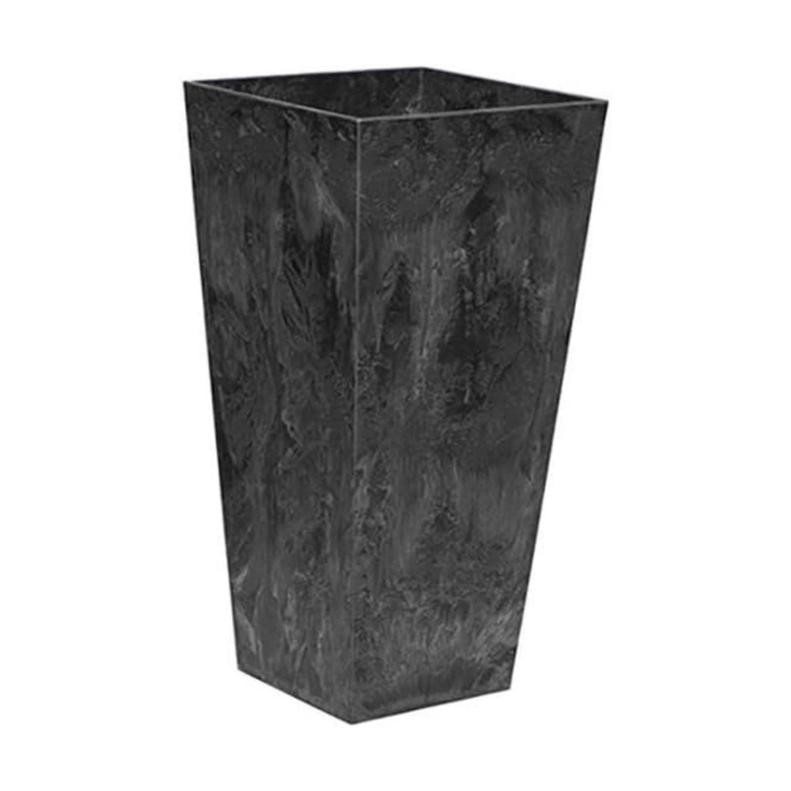 Root & Vessel, Ella Tall Planter, Black, 13.5"