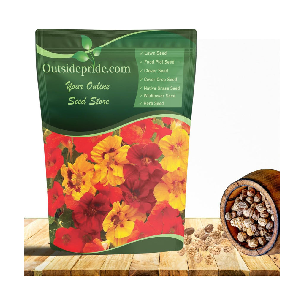 Outsidepride Jewel Mix Nasturtium Seeds - 5 lbs. Annual, Easy to Grow & Versatile, Flower Seeds for Planting Vibrant
