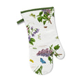 Pimpernel Botanic Garden 14.5" Gauntlet Oven Glove | Floral Motif | Cotton Textile Blend | Machine Washable | Ideal for