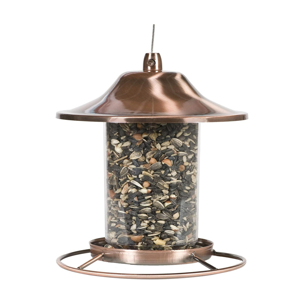 Perky-Pet 517282 Copper Panorama Bird Feeder 312C, 1 Tier