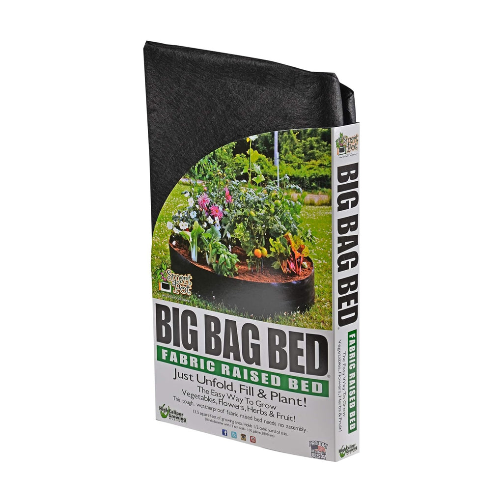 Smart Pots 12100 Big Bag Bed Fabric Raised Bed, Black