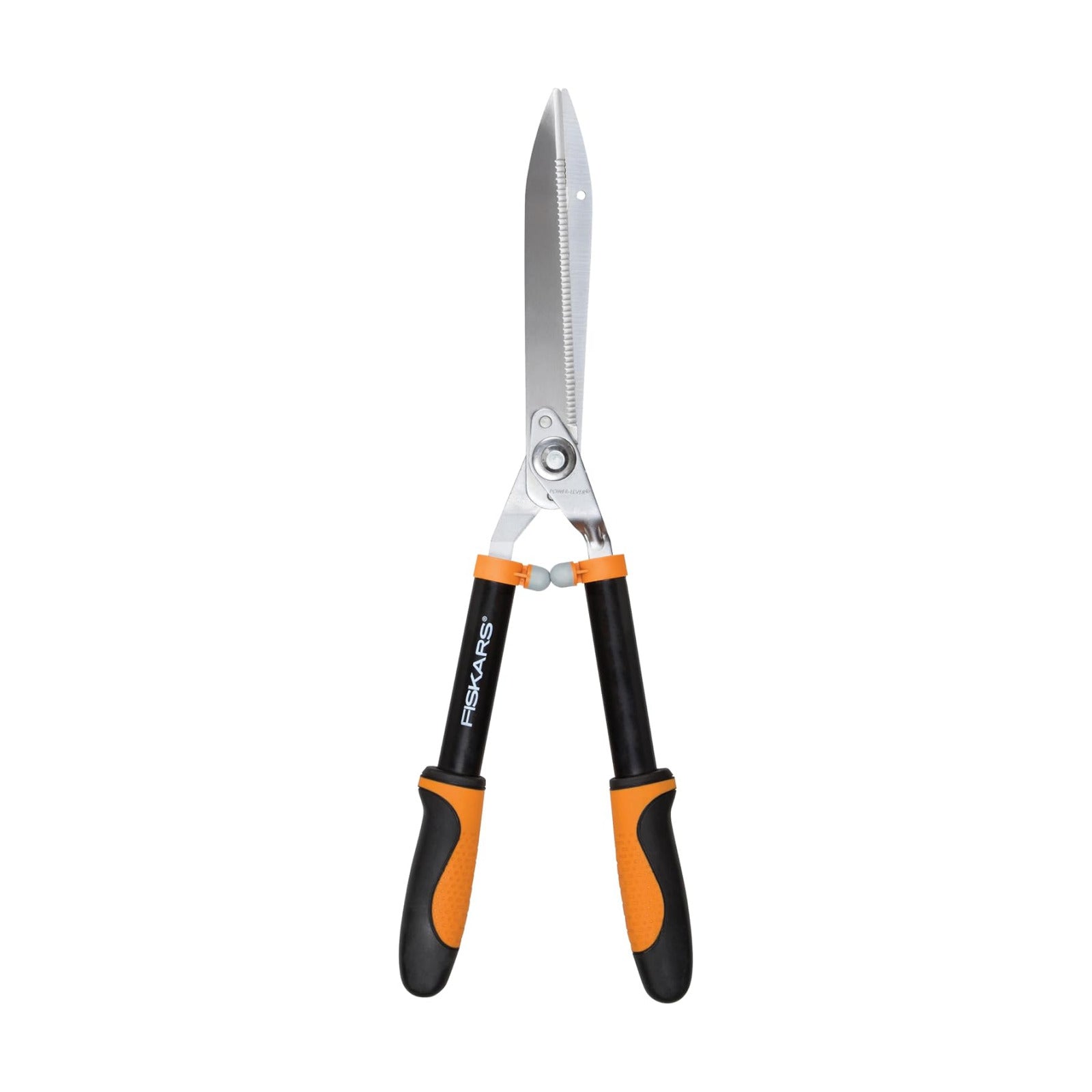 Fiskars 23" Power-Lever Garden Hedge Shears, Self-Sharpening Blades | Serrated Precision-Ground Steel Blades Grip