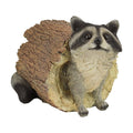 Design Toscano Bandit the Raccoon Indoor/Outdoor Garden Animal Statue, 10 Inch Long, Cast Stone Resin, Full Color Finish
