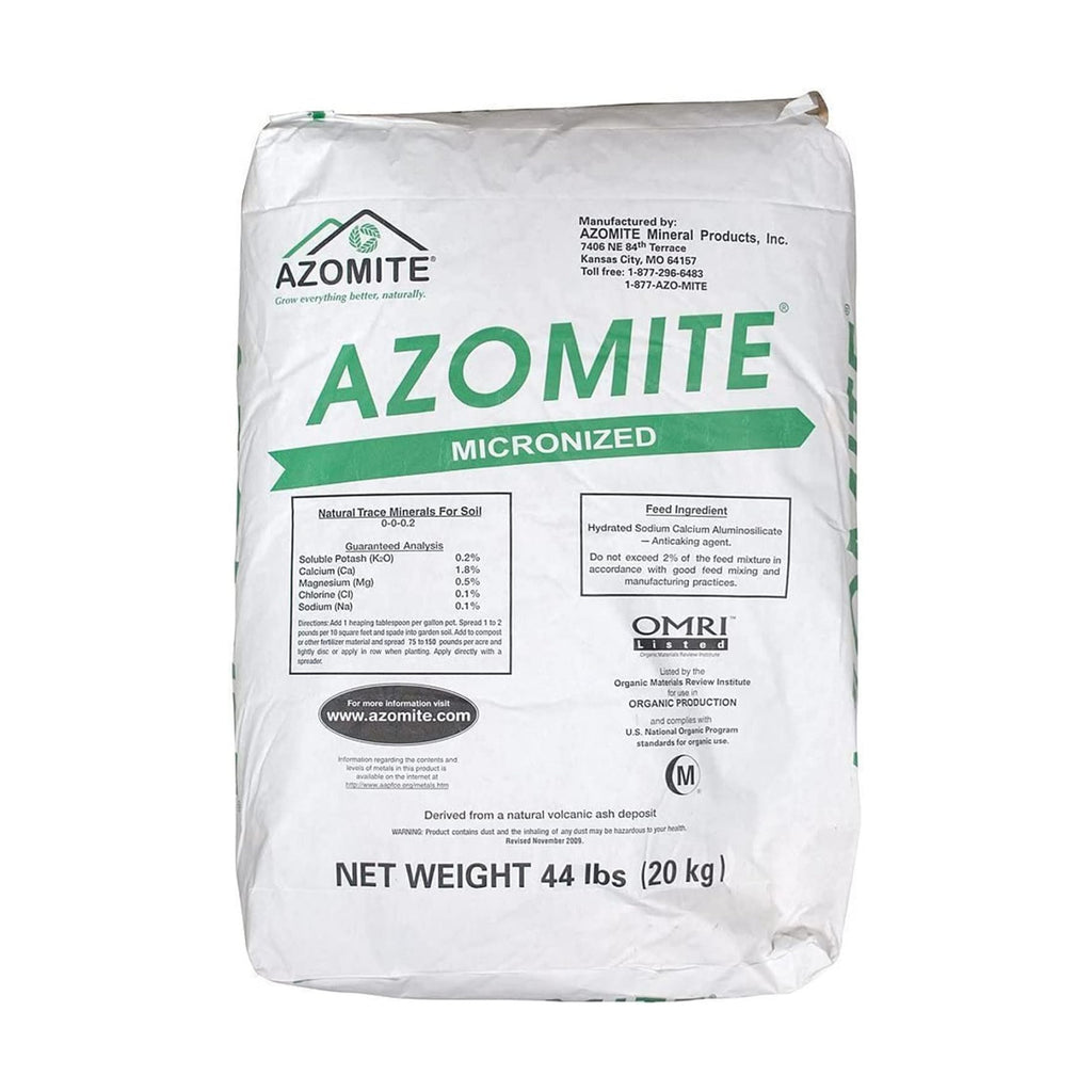 Azomite Raw Supply Organic Trace Mineral Powder 44LB Micronized, White