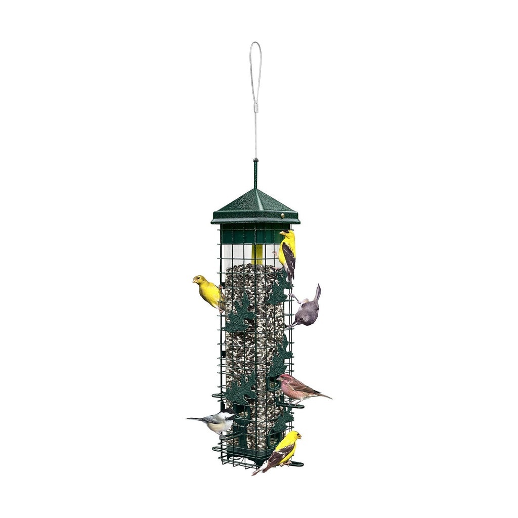Squirrel Solution200 Squirrel-proof Bird Feeder w/6 Feeding Ports, 3.4-pound Seed Capacity, Free Seed Funnel