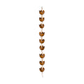 Lily Cup Rain Chain, Copper Plated