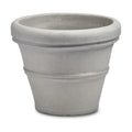Crescent Garden Brunello Small Classic Planter, Indoor/Outdoor Weather-Safe Round Plant Pot, Small Resin Houseplant Pot