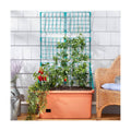 The Lakeside Collection Vegetable Planter with Wheels and Trellis - 58 Inch Self Watering