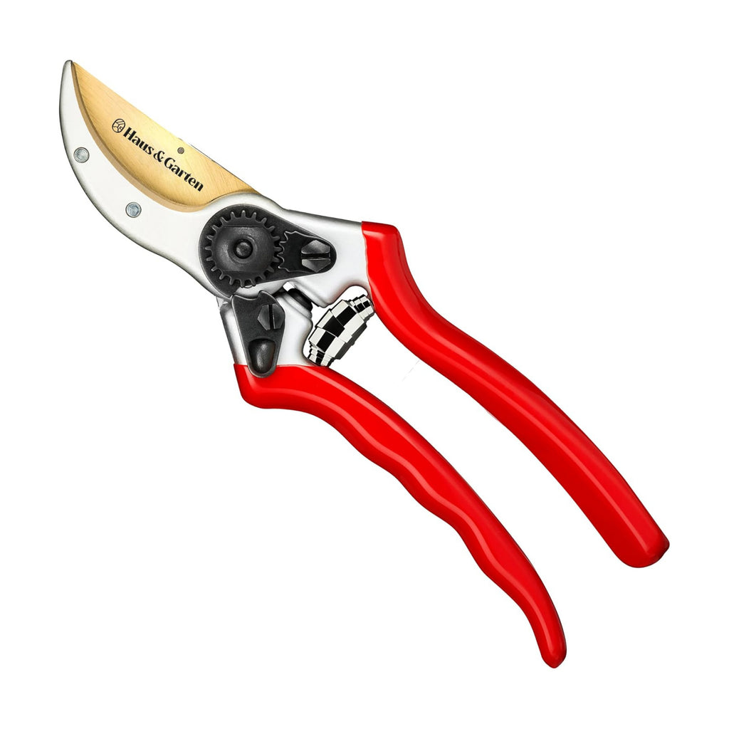 Haus & Garten ClassicPRO 8.5" Professional Premium Titanium Bypass Pruning Shears - Use As Pruners, Garden Shears